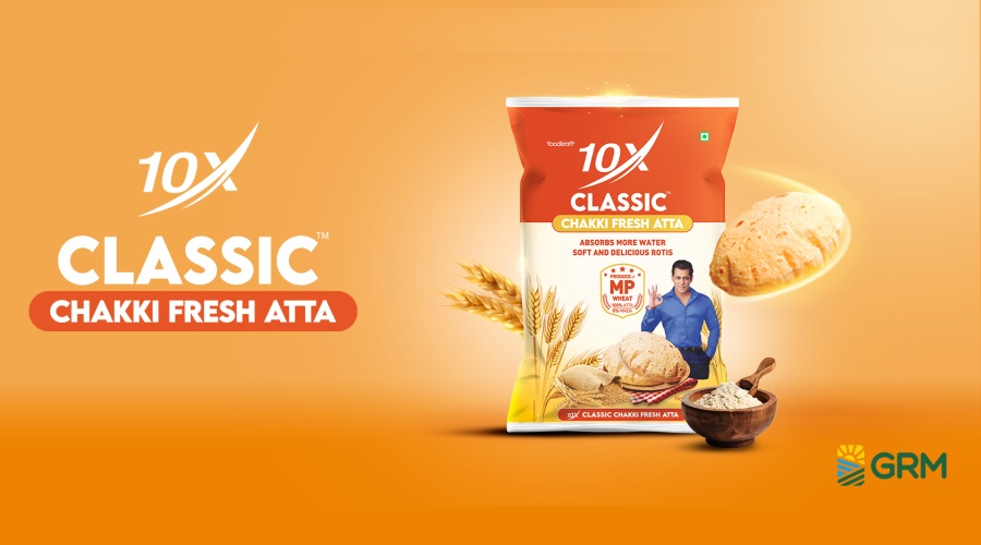 GRM Overseas Ltd is launching an innovative campaign for its 10X Classic Chakki Fresh Atta featuring Salman Khan